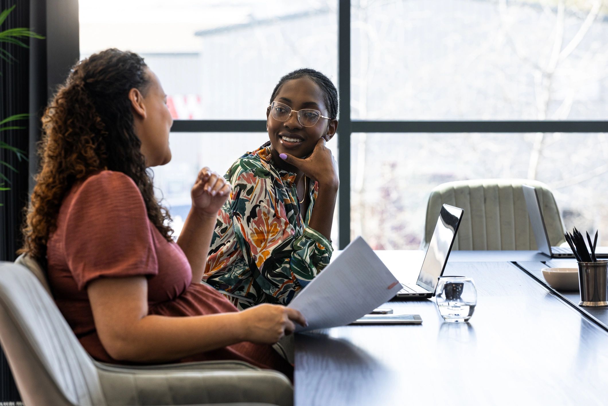 Attorney consultation meeting in a professional office